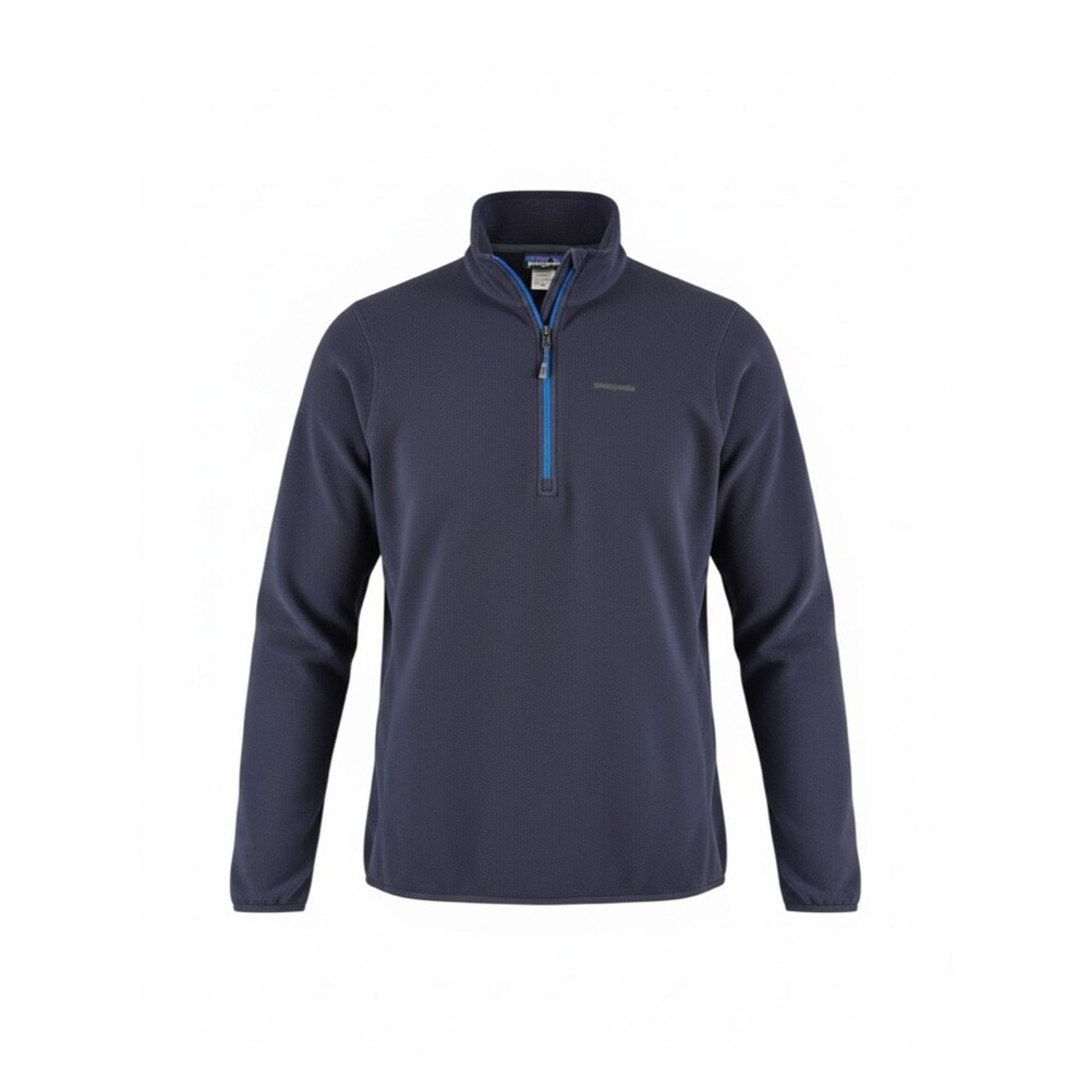 Patagonia Polartec Power Dry 1/4 Zip Pullover Mens XL Blue Performance Fleece